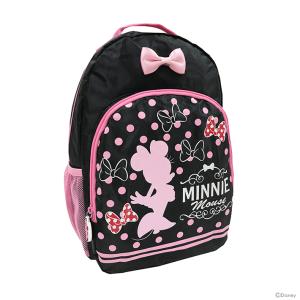 ディズニー　ミニーマウス　デイパック　L　黒　D5104BK-3