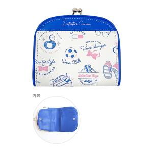 名探偵コナン　二つ折りがま口ワレット　アイテムロゴ柄　DC325WH-5　[M便