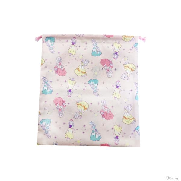 [25％OFF]ディズニープリンセス　巾着　大　総柄　ピンク　D1963PN-5　[M便 1/3]