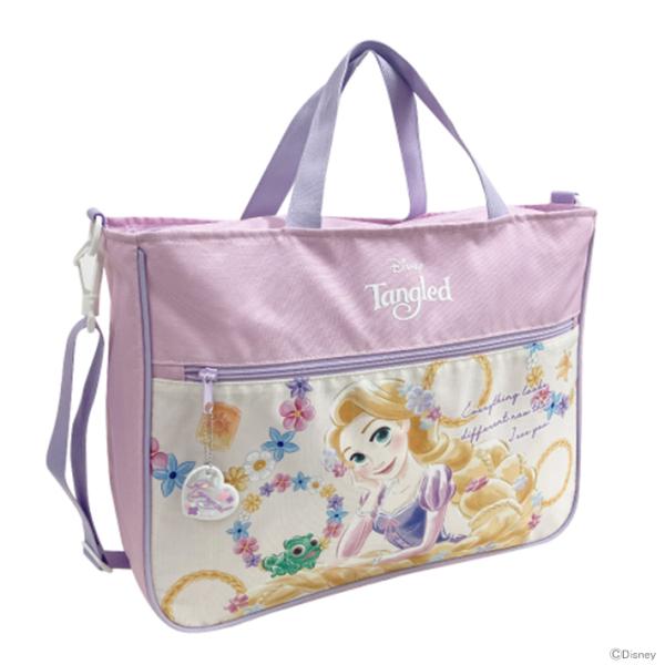 [25％OFF]ディズニープリンセス　2WAYレッスンバッグ　ラベンダー　ラプンツェル柄　D5692...