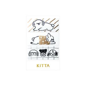 キングジム ヒトトキ キッタ リミテッド 15m幅 イヌ柄 KITL007