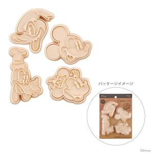 ディズニー　ミッキーマウス　スタンプクッキー型　4個セット　CSM1 [M便 1/2]｜net-shibuya