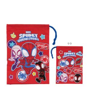 スパイダーマン　歯ブラシホルダー付　コップ袋　SPIDEY柄　KB62　[M便