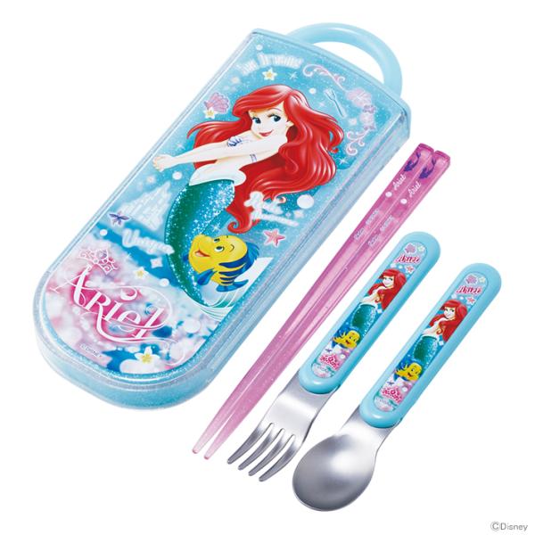 ディズニープリンセス　抗菌　食洗機対応スライド式トリオセット　16.5cm　アリエル柄　TACC2A...