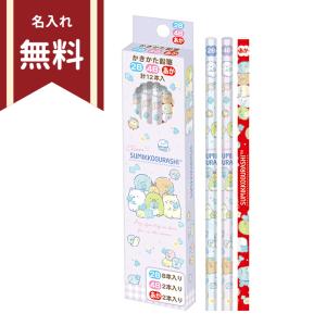 すみっコぐらし　かきかた鉛筆　六角軸　12本組　2B・4B・赤鉛筆セット　ゴーゴースクール柄　PH13401　新入学文具　名入れ無料　[M便