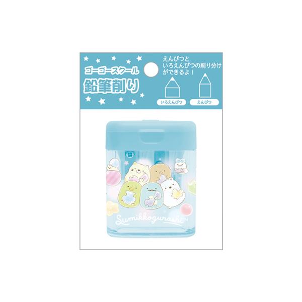 すみっコぐらし　鉛筆削り　手動　ハンディ　ゴーゴースクール柄　FT73201　新入学文具　[M便 1...