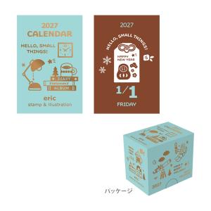 eric　2027年　ミニミニ日めくりカレンダー　NK4430　[M便 1/1]｜シブヤ文具