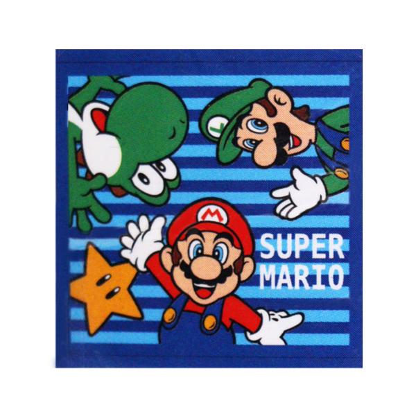 スーパーマリオ　ウォッシュタオル　2枚組　ブルーワールド柄　[No.4485001200]　[M便 ...