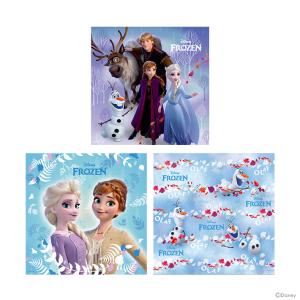 ディズニー アナと雪の女王 ハンカチーフ 3枚組 スノーパーティー柄