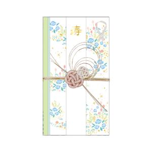 水引祝儀袋　結婚祝　花（ブルー）　中封筒付き　SF-293　1000127227　[M便 1/3]｜net-shibuya