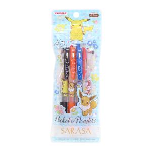 ポケモン サラサクリップ ボールペン 0.4mm 4色セット B柄 4901772860273