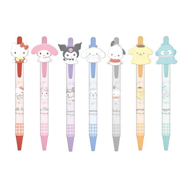 サンリオキャラクターズ　ラバーマスコット付き　ボールペン　0.5mm　8柄　3051　[M便 1/6...