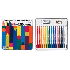 サクラクレパス サクラ クーピーペンシル(缶入り) 12色 [M便 1/1