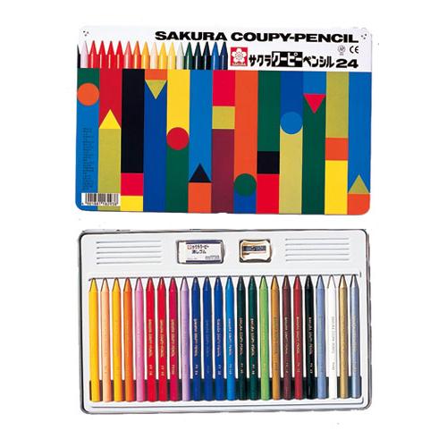 サクラ　クーピーペンシル（缶入り）　24色 [M便 1/1]