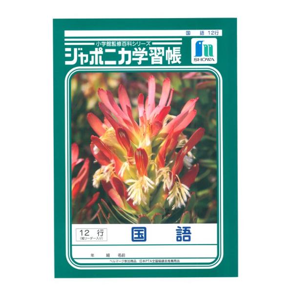 ジャポニカ学習帳　国語　12行　縦リーダー入り　B5　4901772011101 [M便 1/3]