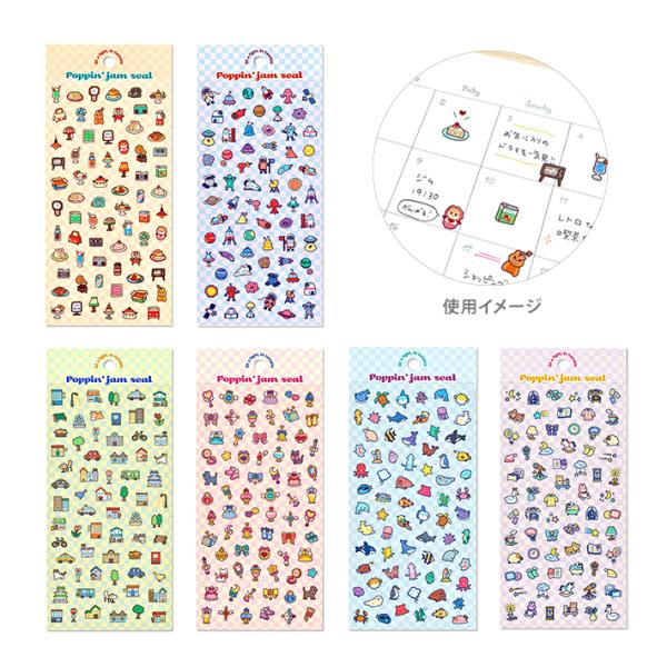 マインドウェイブ　ポッピンジャム シール　6柄　[M便 1/36]