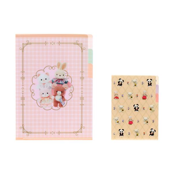 レトロぬいぐるみこれくしょん　クリアファイル　A5　3ポケット　2カラー　[M便 1/18]