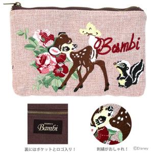 [メール便送料無料]　[半額]　ディズニー　バンビ　畳み刺繍ペンポーチ　F　DC　4901770475271　[M便 1/2]