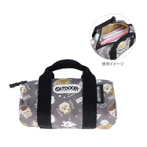 ちいかわ　アウトドアプロダクツ　ペンケース　ロールボストンバッグ型　チャコールグレー　4901770720685