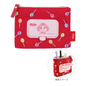 ペコちゃん シーポ プッシュミニ ポーチ レッド 4901770673738
