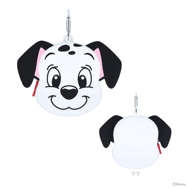 ディズニー　101匹わんちゃん　カラビナ付きシリコンポーチ　ラッキー柄　4901770737751　...