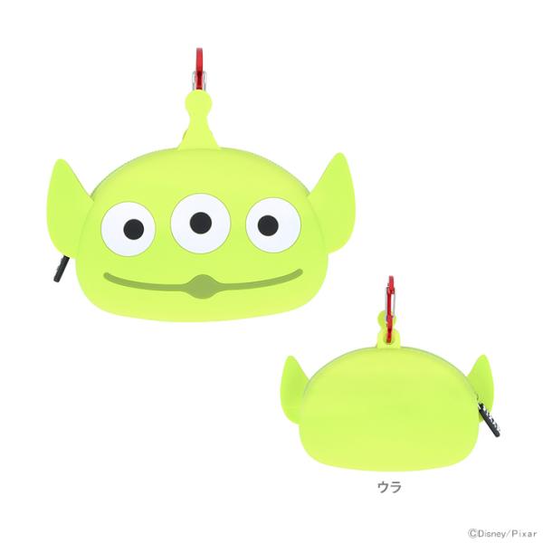 ディズニー　トイ・ストーリー　カラビナ付きシリコンポーチ　エイリアン柄　4901770737805　...