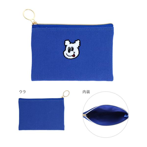 1107　イルイルゴンチル　サガラ刺繍ミニポーチ　B柄　4901770747668　[M便 1/2]