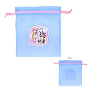 モフサンド×サンリオキャラクターズ　刺繍シアー巾着　リボン柄　4901770763170　[M便 1/3]