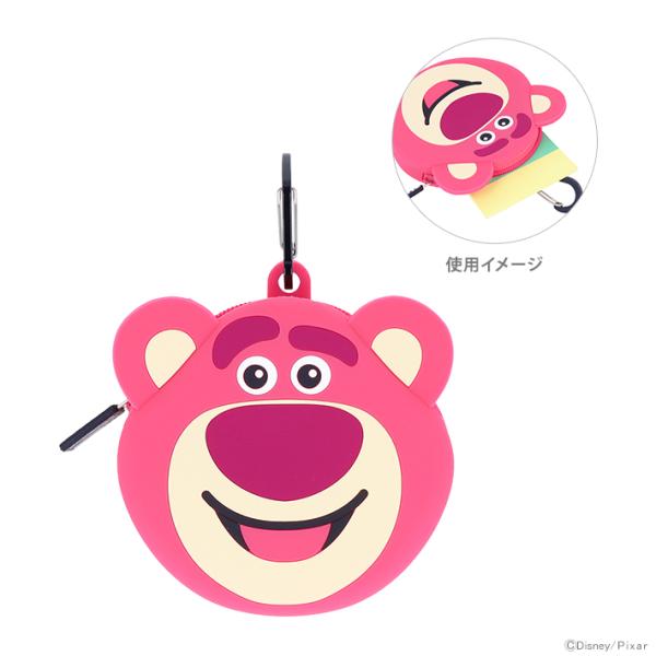 ディズニー　トイ・ストーリー　カラビナ付きシリコンポーチ　ロッツォ柄　4901770771403　[...