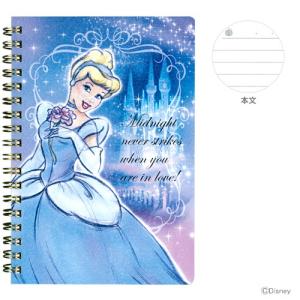 ディズニー・プリンセス　Wリングノート　B6サイズ　シンデレラ　DC　TWS　MN　4901770462202　 [M便 1/1]