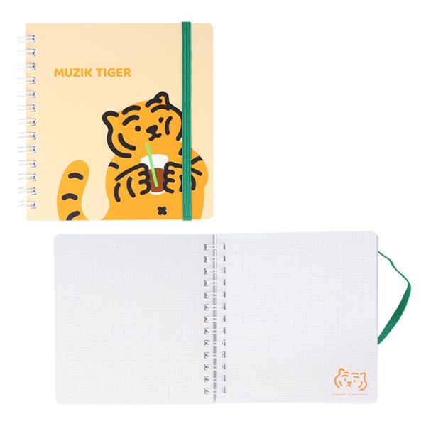 MUZIKTIGER　スクエアリングノート　A柄　4901770731193　[M便 1/2]