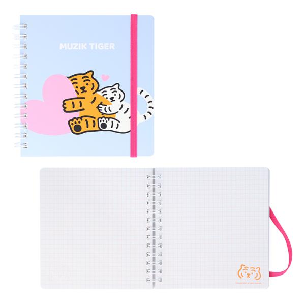 MUZIKTIGER　スクエアリングノート　B柄　4901770731209　[M便 1/2]