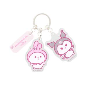 ナガノ×サンリオキャラクターズ 3連キーホルダー ポムポムプリン柄