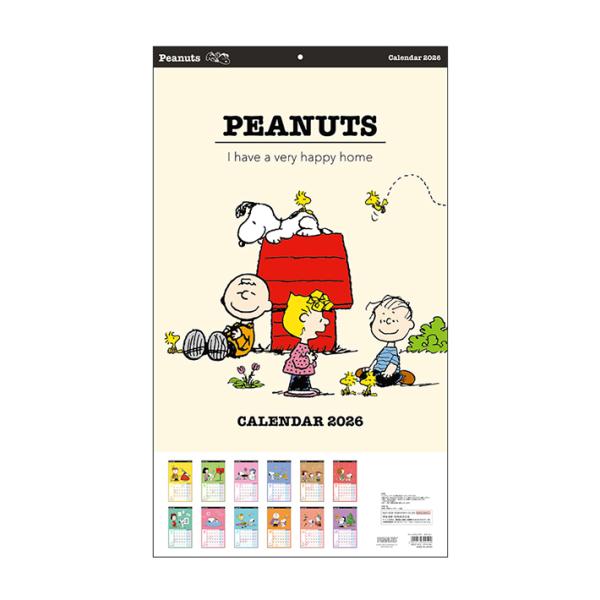 スヌーピー　2026年　ウォールカレンダー　4901770799599