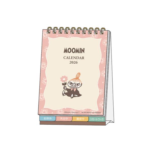 ムーミン　2026年　デスクカレンダー　メッセージ付き　4901770799858　[M便 1/1]