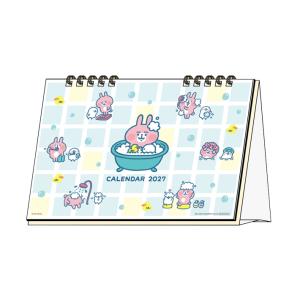 カナヘイの小動物　2027年　デスクカレンダー　ピスケとうさぎ柄　4901770051239　[M便 1/1]［予約販売8月末頃発送予定］