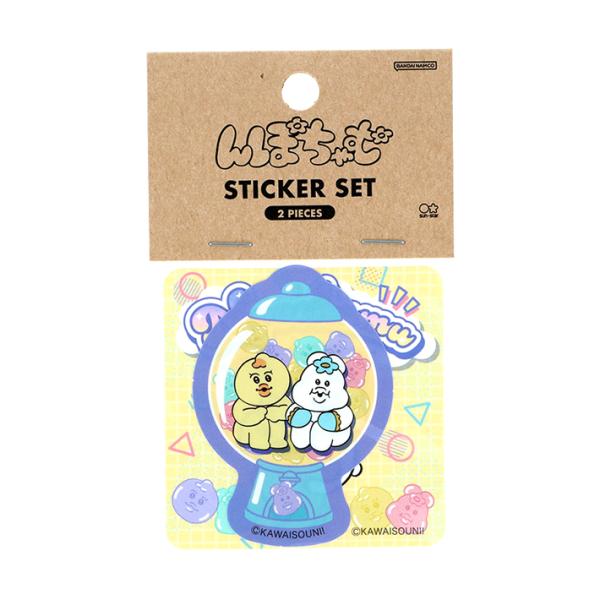 んぽちゃむ　ステッカー　2枚セット　イエロー　4901770042213　[M便 1/108]