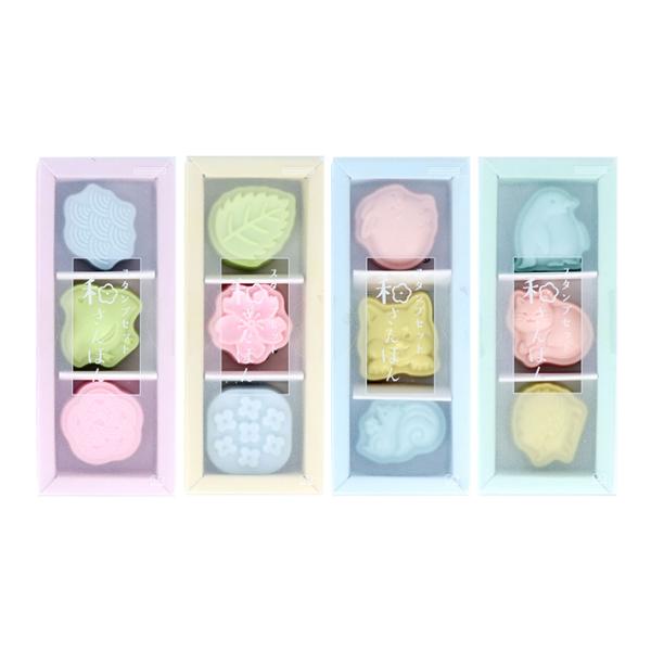 スタンプセット　和さんぽん　3個セット　4柄　[M便 1/10]