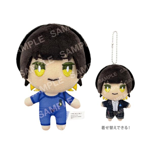 [訳アリ大特価]ブルーロック　おきがえぬいぐるみミニ　B　蜂楽廻柄　4901772405795[M便...