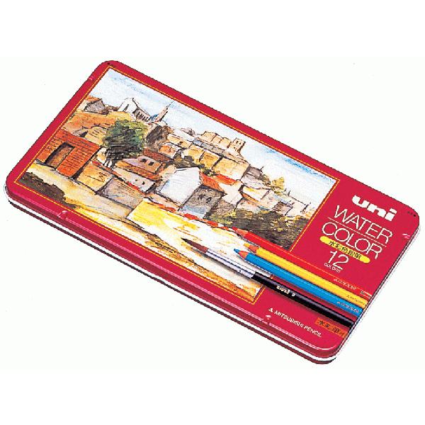 水彩色鉛筆　12色　WATERCOLOR　[M便 1/4]