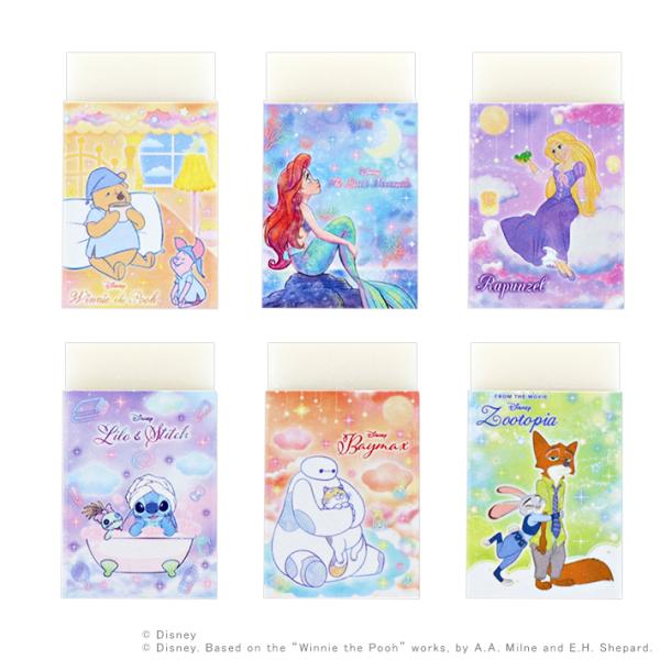 ディズニー　消しゴム　まとまるくん　ゆめかわ！ おやすみタイム　6柄　[M便 1/40]