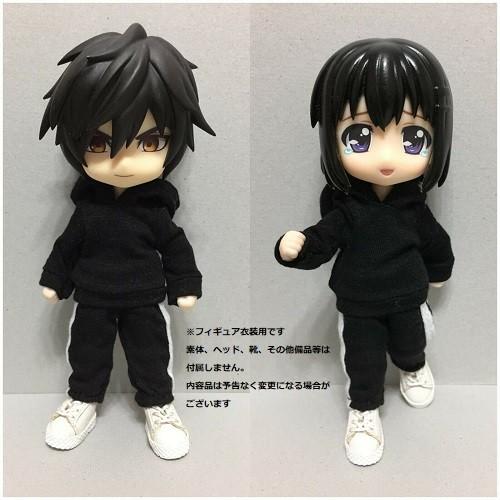 ドールズフィギュア A6  オビツ11 ・1/12フィギュア用衣装 黒のスポーツウェアセット (DO...