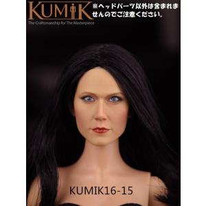 KUMIK 1/6サイズフィギュア用 女性ヘッドパーツ　16-15｜net-shop-bm