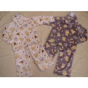 子供服　女の子　女子　部屋着　パジャマ　フリース　ガール　キッズ ジュニア　上下セット　あったかい　...