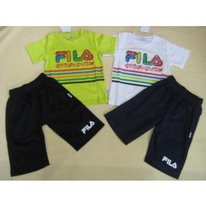 FILA 男の子 女の子 男子　女子　フィラ 半袖 上下 セット　Ｔシャツ　ハーフパンツ　吸汗速乾　...