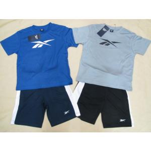 Reebok リーボック 男の子　女の子　男子　女子　半袖　上下　セット　Ｔシャツ ハーフパンツ　ジャージ　パジャマ 吸汗速乾　ジュニア 140 150 160 170｜ねたこをおこせ