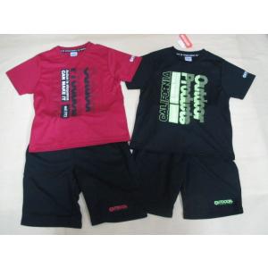 OUTDOOR 男の子　女の子　男子　女子　半袖　上下　セット　Ｔシャツ ハーフパンツ　ジャージ　パ...