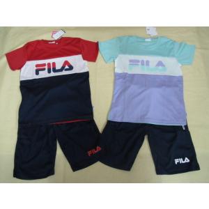 ＦＩＬＡ　フィラ　女の子　女子　半袖　上下　セット Ｔシャツ　ハーフパンツ　ジャージ　パジャマ　吸汗...