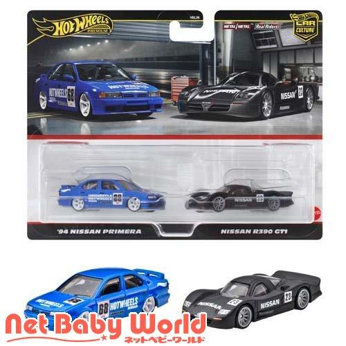ホットウィール プレミアム 日産R390 GT1 &amp; '94 日産プリメーラ HRR74 ( 1セッ...