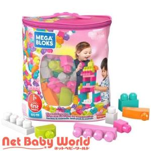 メガブロック 1才からのメガブロック 80個ブロックパック ピンク DCH62 / メガブロック